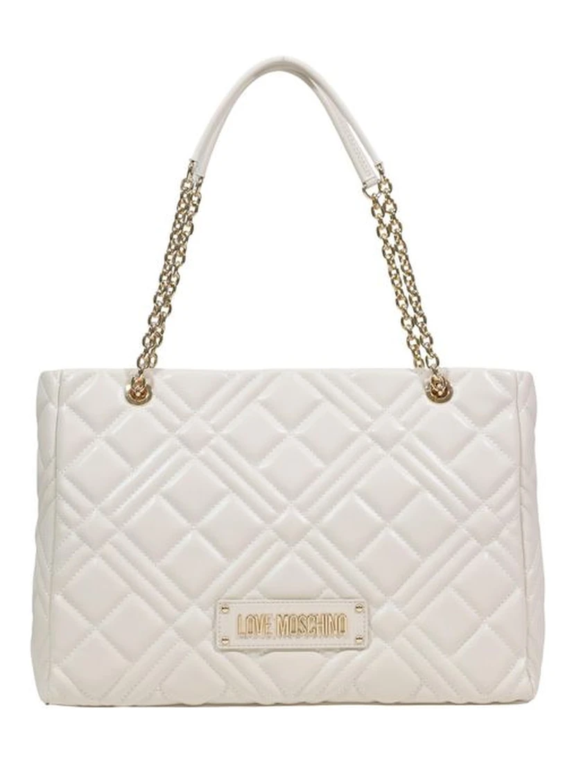 Beige Polyethylene Handbag
