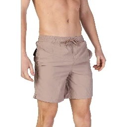 Beige Nylon Swim Shorts