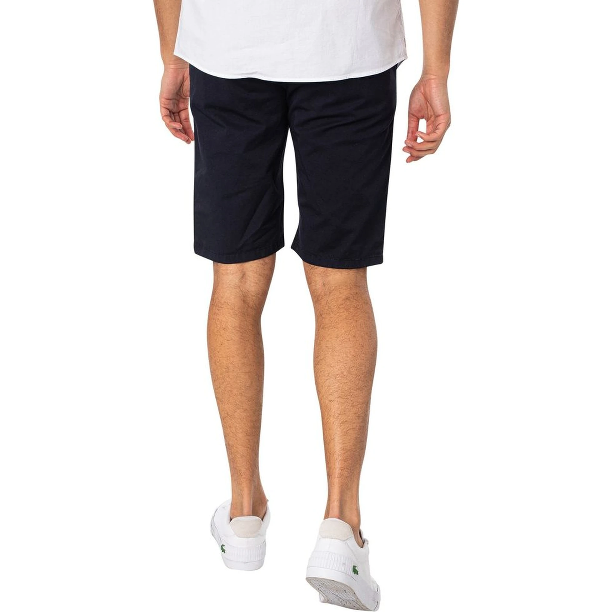 Blue Cotton Bermuda Shorts