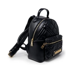 حقيبة ظهر سوداء من البولي إيثيلين