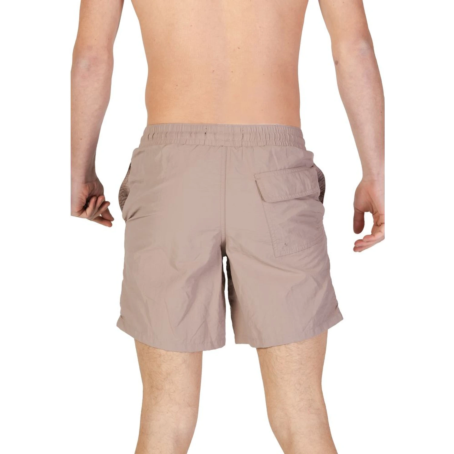 Beige Nylon Swim Shorts