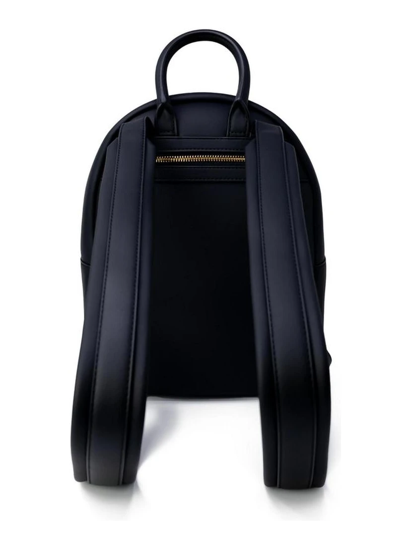 حقيبة ظهر سوداء من البولي إيثيلين