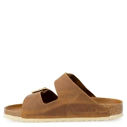 Brown Leather Slippers