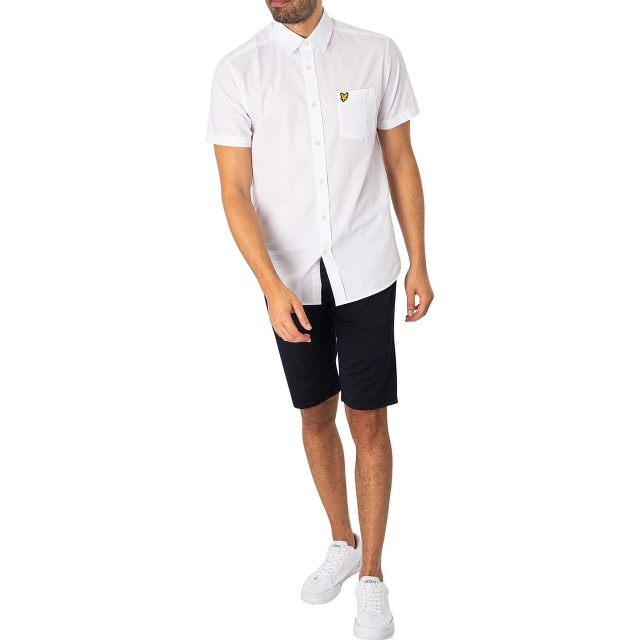 Blue Cotton Bermuda Shorts