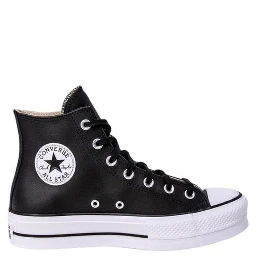 Black Polyethylene Platform Sneakers