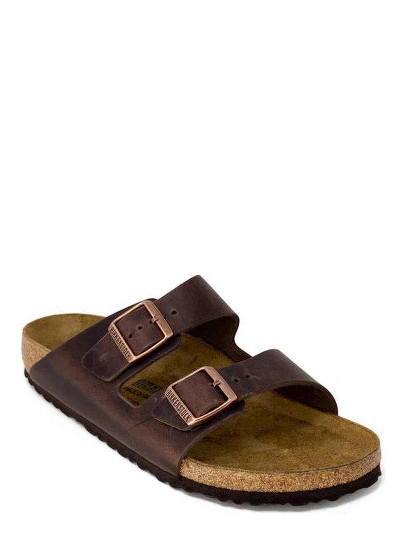 Brown Leather Slippers