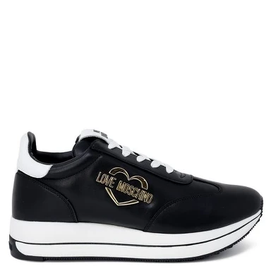Black Leather Low Top Sneakers