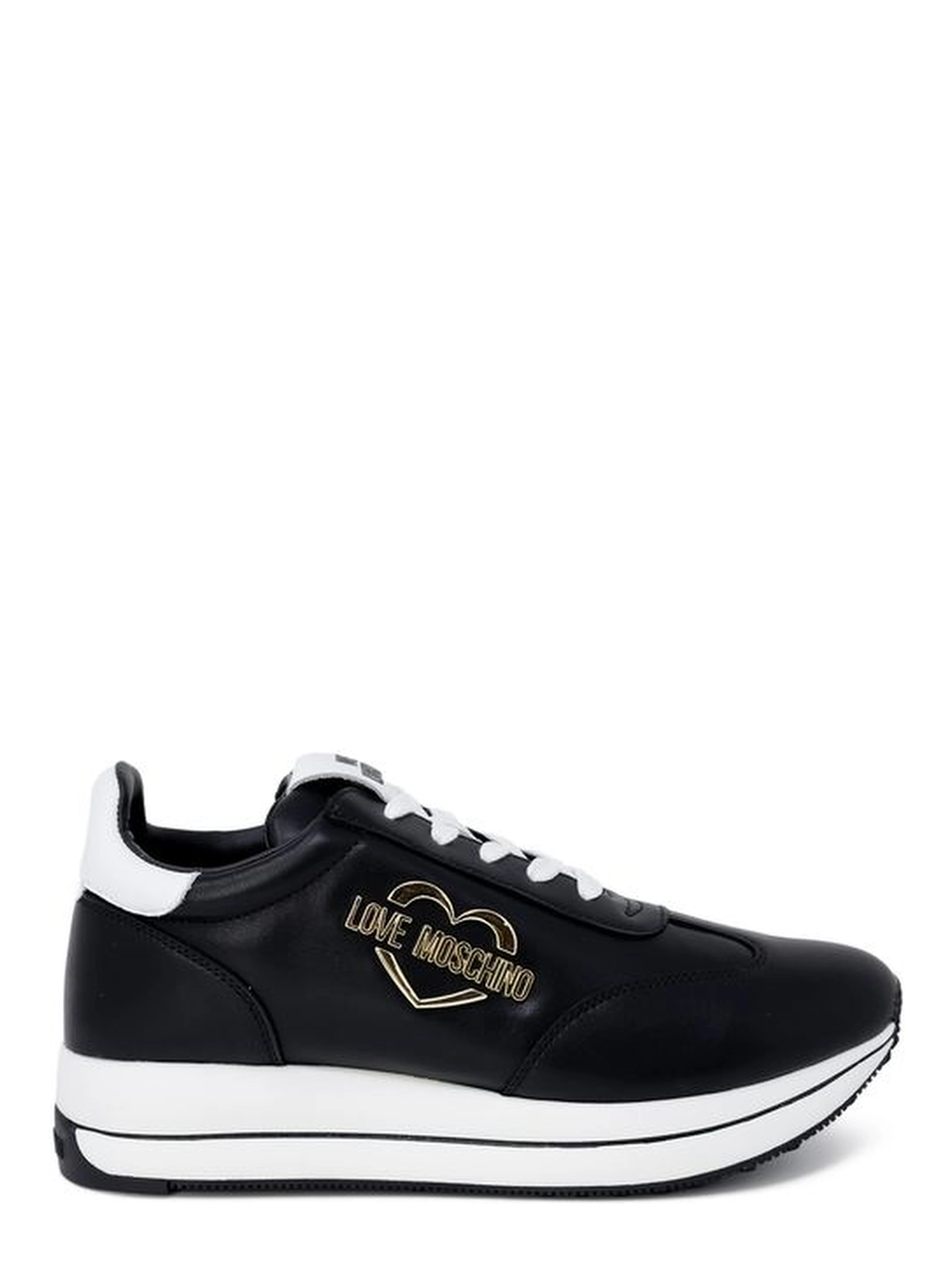 Black Leather Low Top Sneakers
