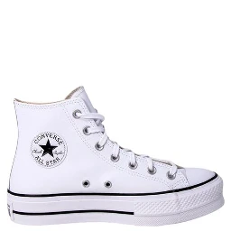 White Polyethylene Platform Sneakers