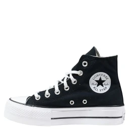 Black Polyester High Top Sneakers