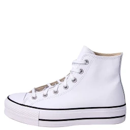White Polyethylene Platform Sneakers