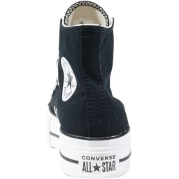 Black Polyester High Top Sneakers