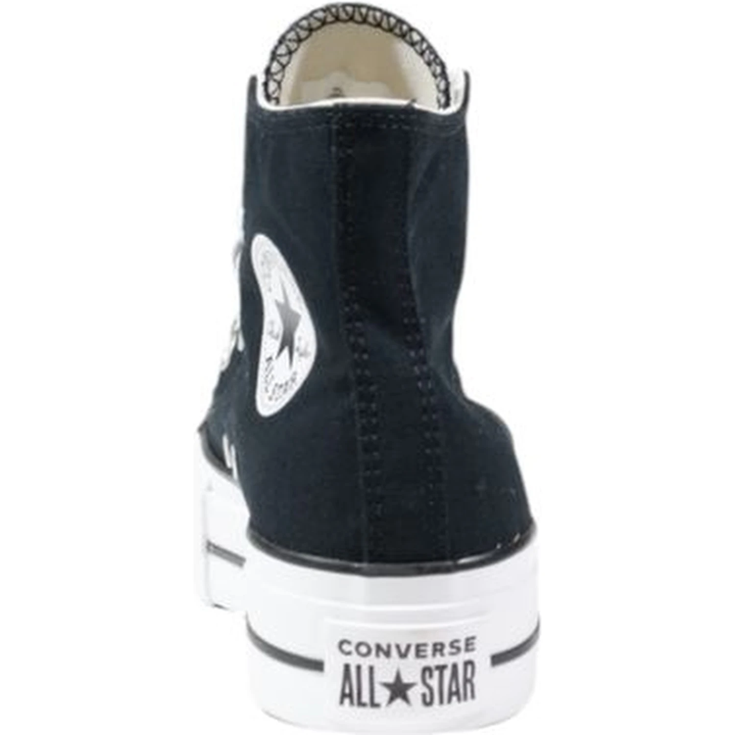 Black Polyester High Top Sneakers