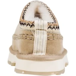 Gray Leather Slippers