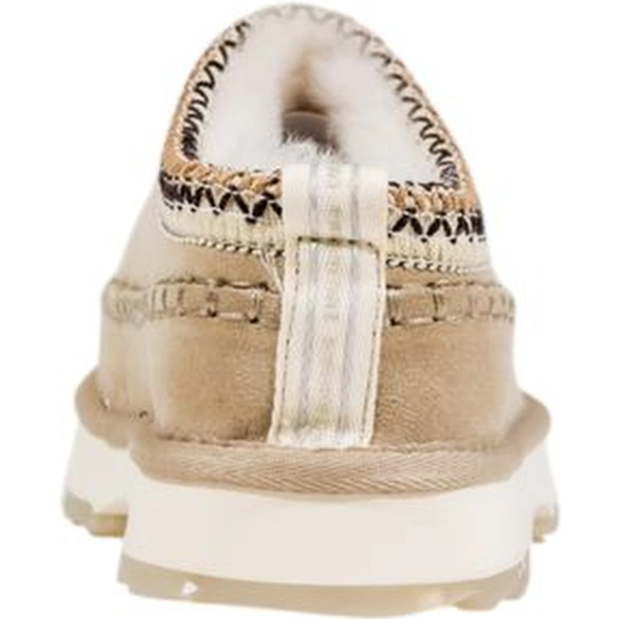 Gray Leather Slippers
