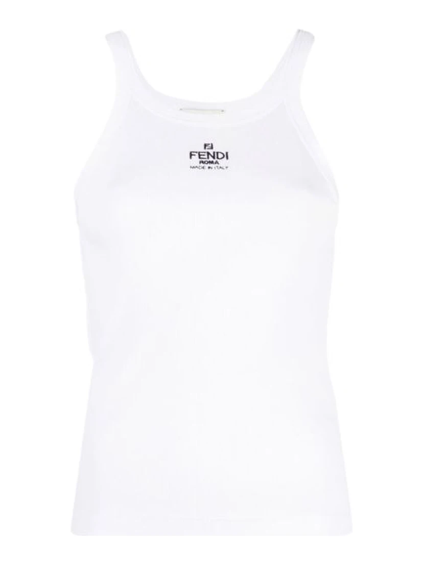 Sleveeless top with logo