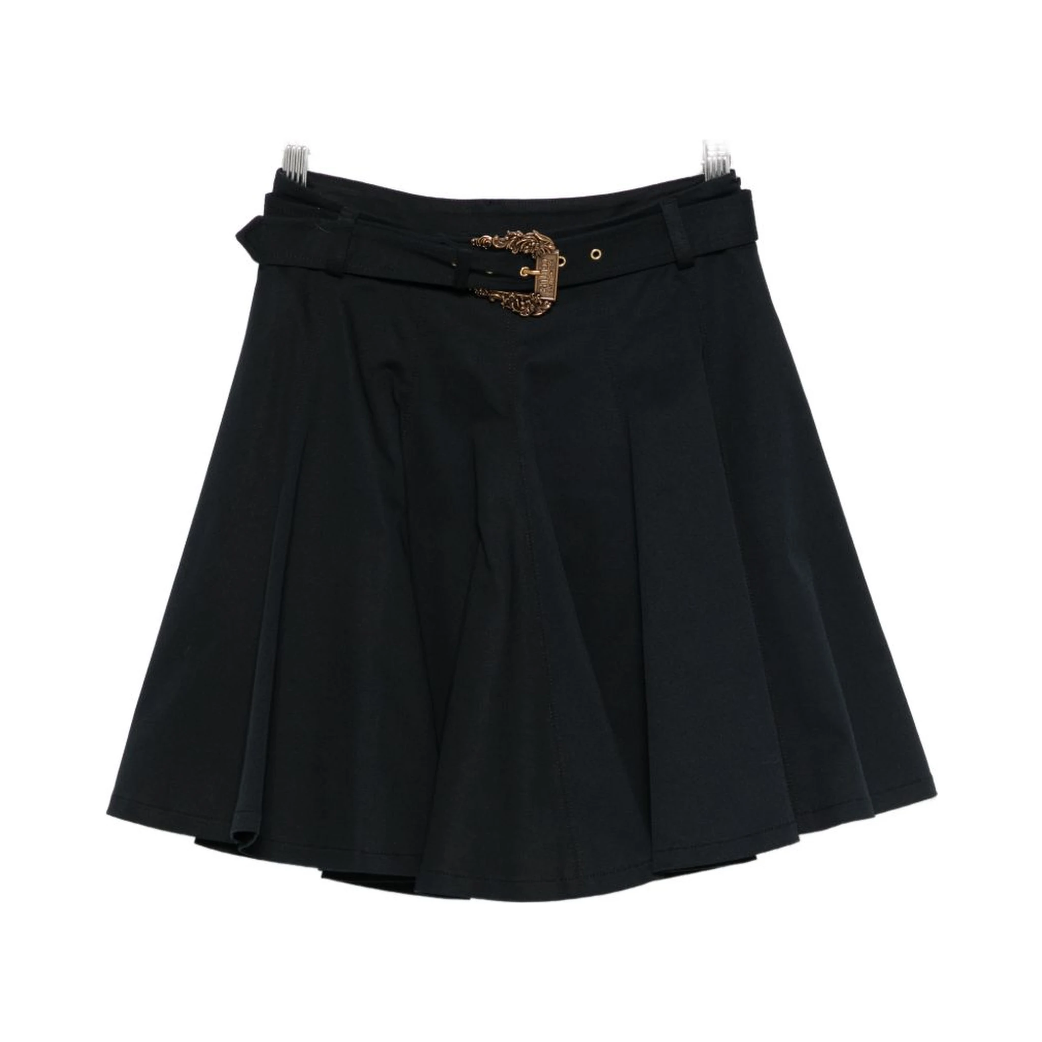 تنانير جينز سوداء من فيرساتشي كوتور