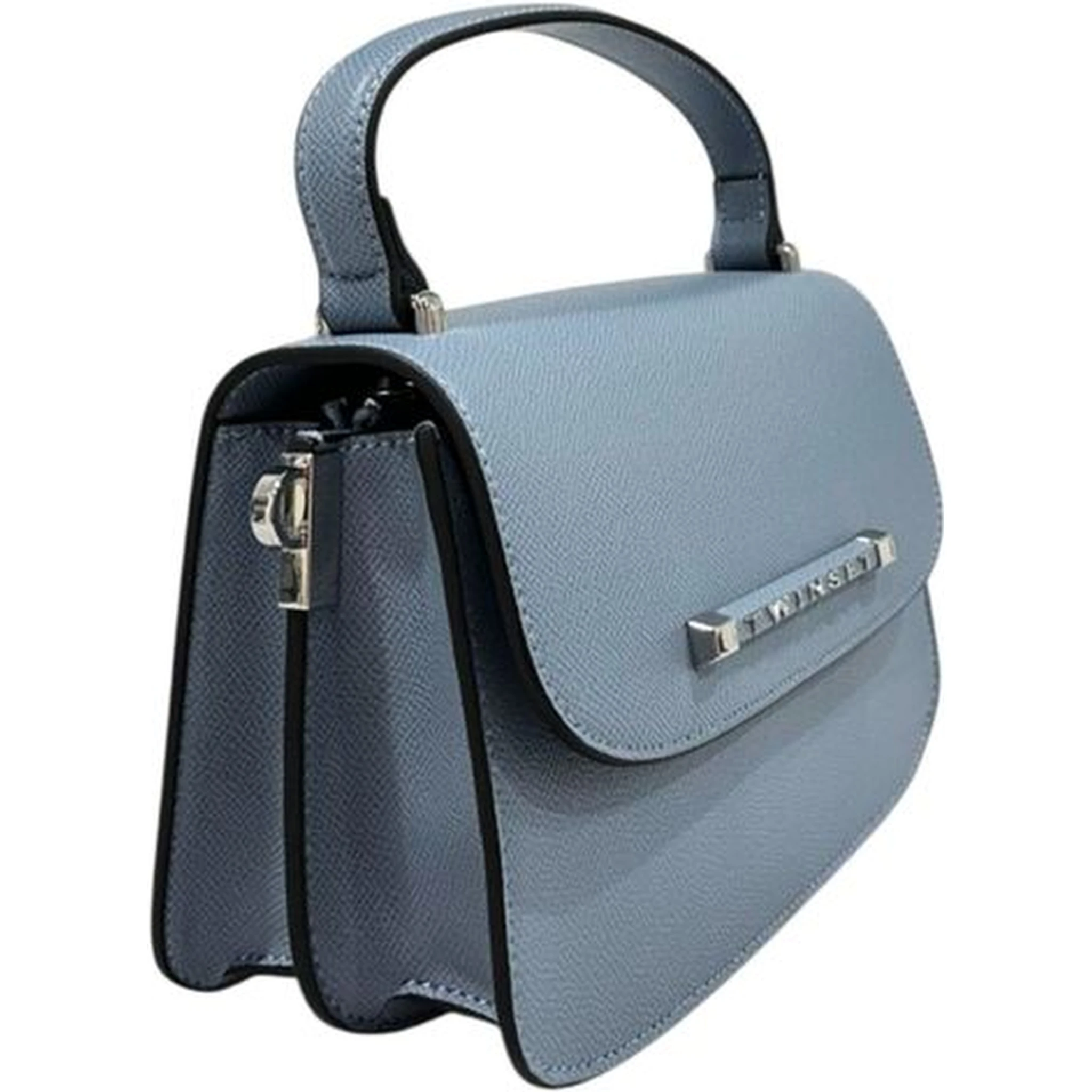 Blue PU Women Handbag