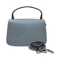 Blue PU Women Handbag