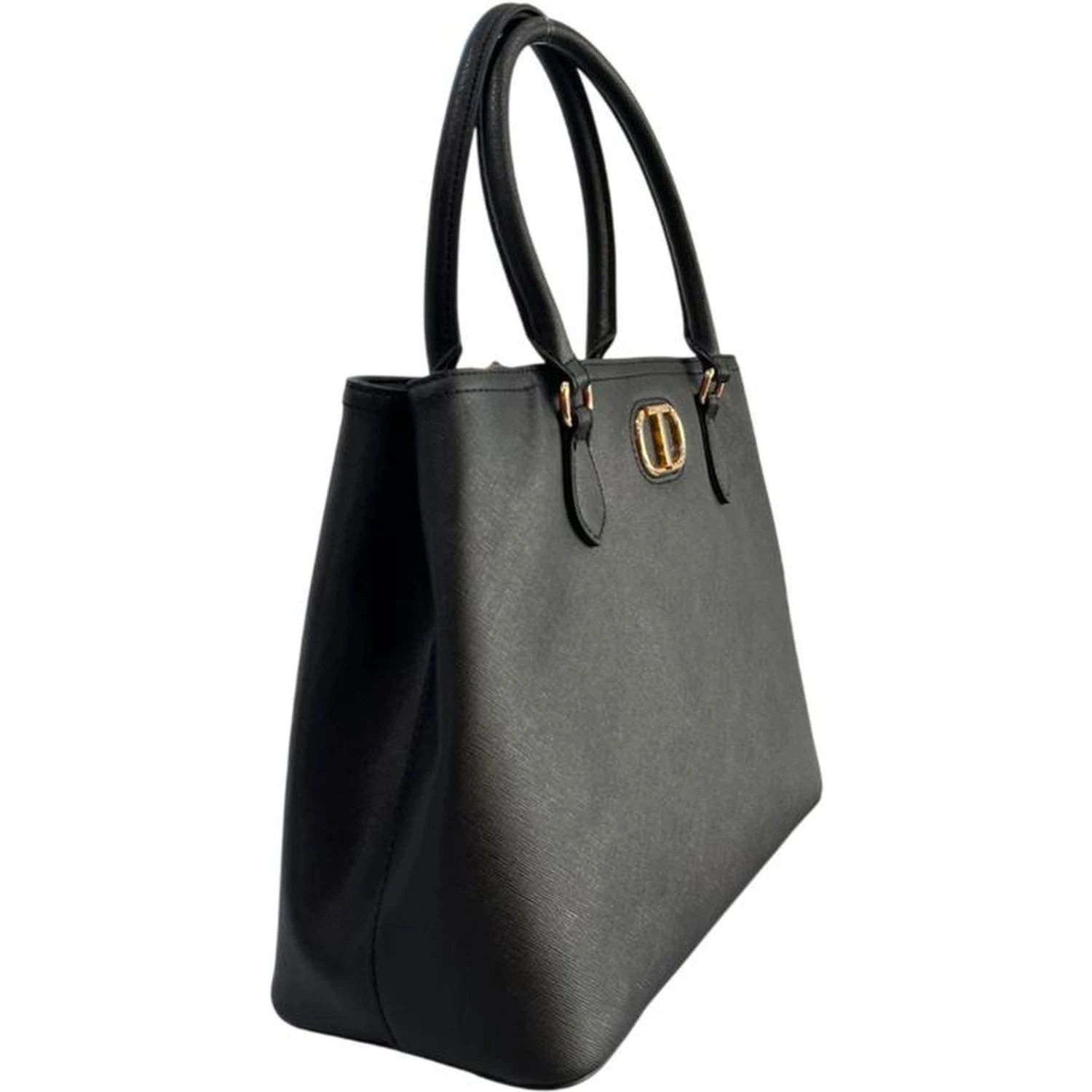 Yellow Polyurethane Women Shoulder Bag