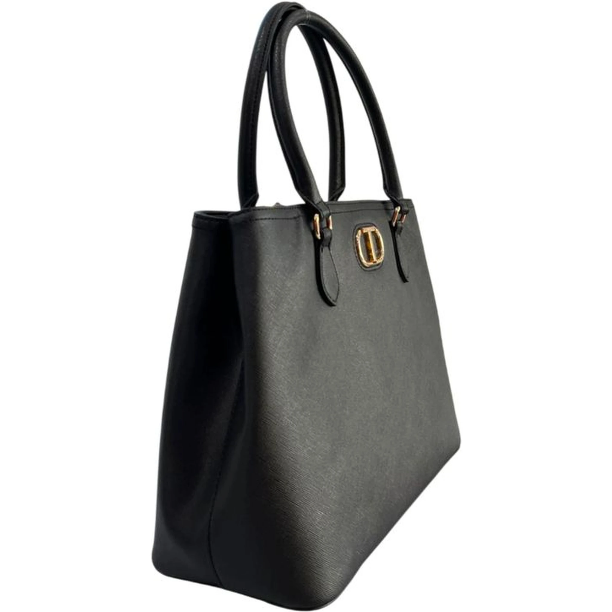 Yellow Polyurethane Women Shoulder Bag