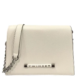 White Polyethylene Crossbody Bag