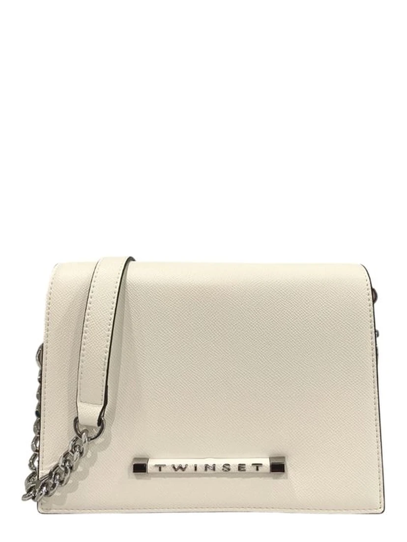 White Polyethylene Crossbody Bag