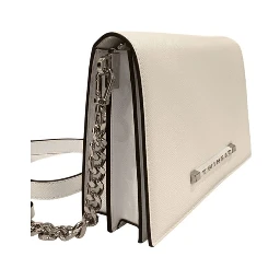 White Polyethylene Crossbody Bag