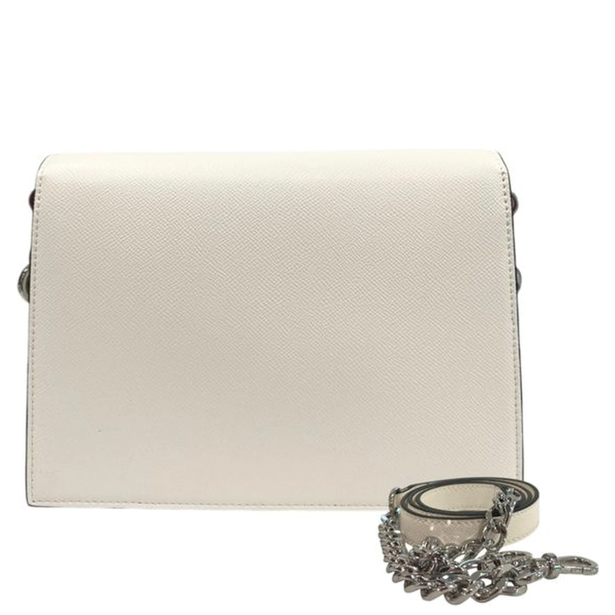 White Polyethylene Crossbody Bag