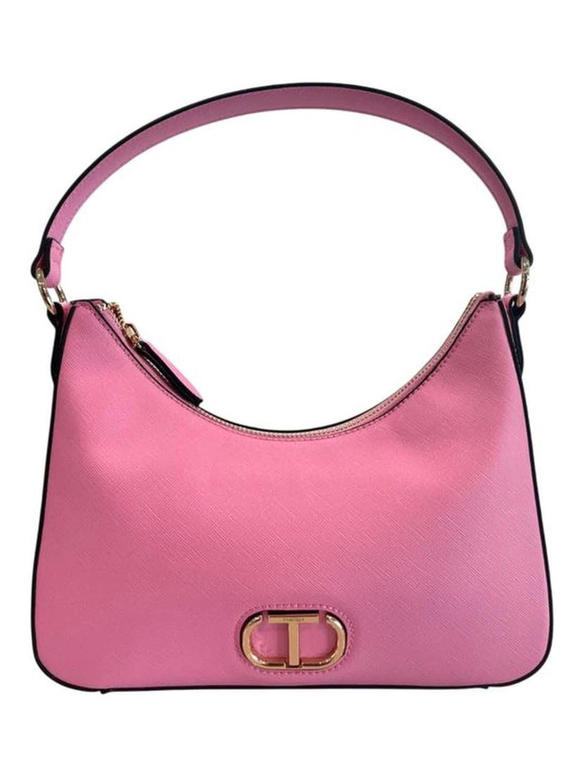 Pink PU Women Shoulder Bag