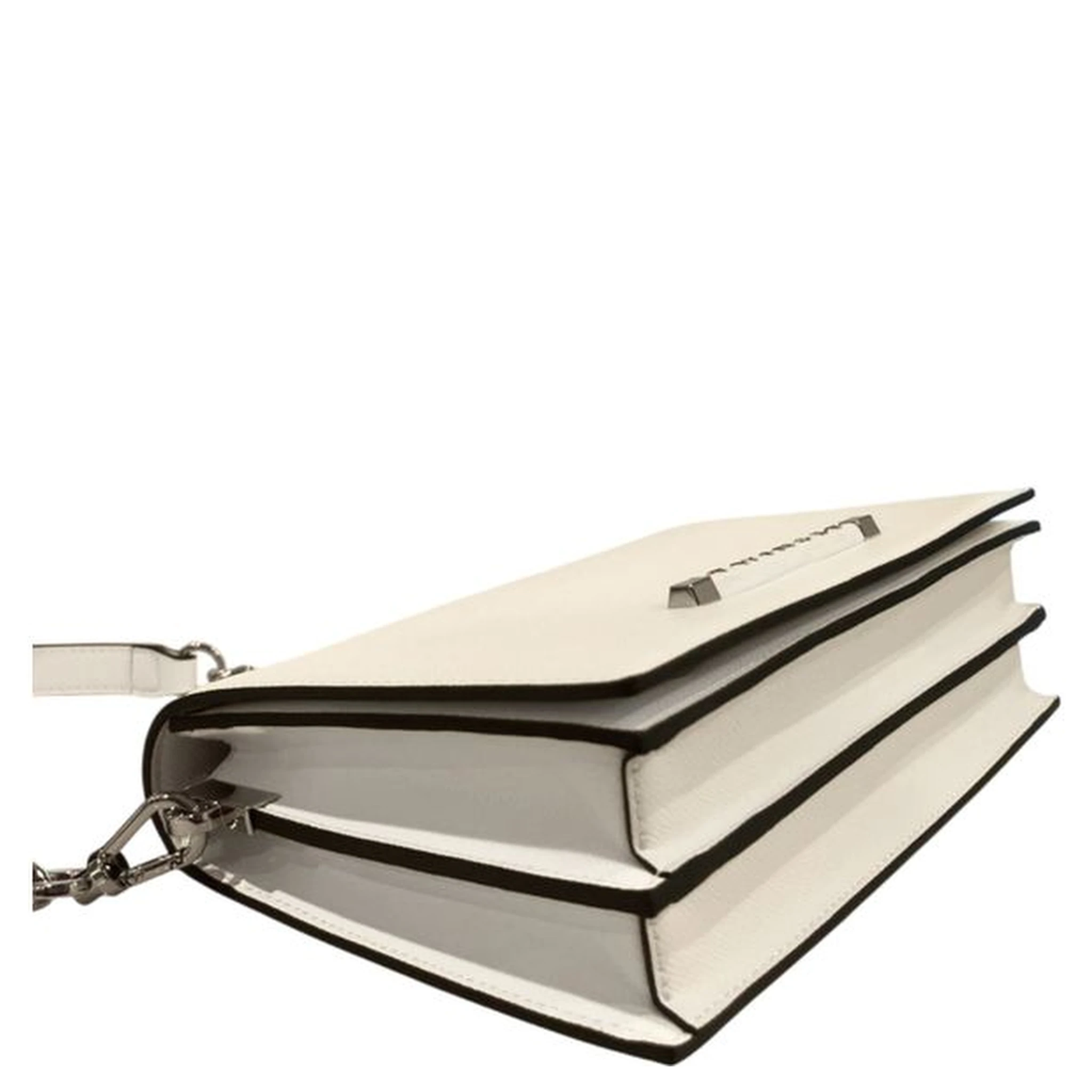 White Polyethylene Crossbody Bag