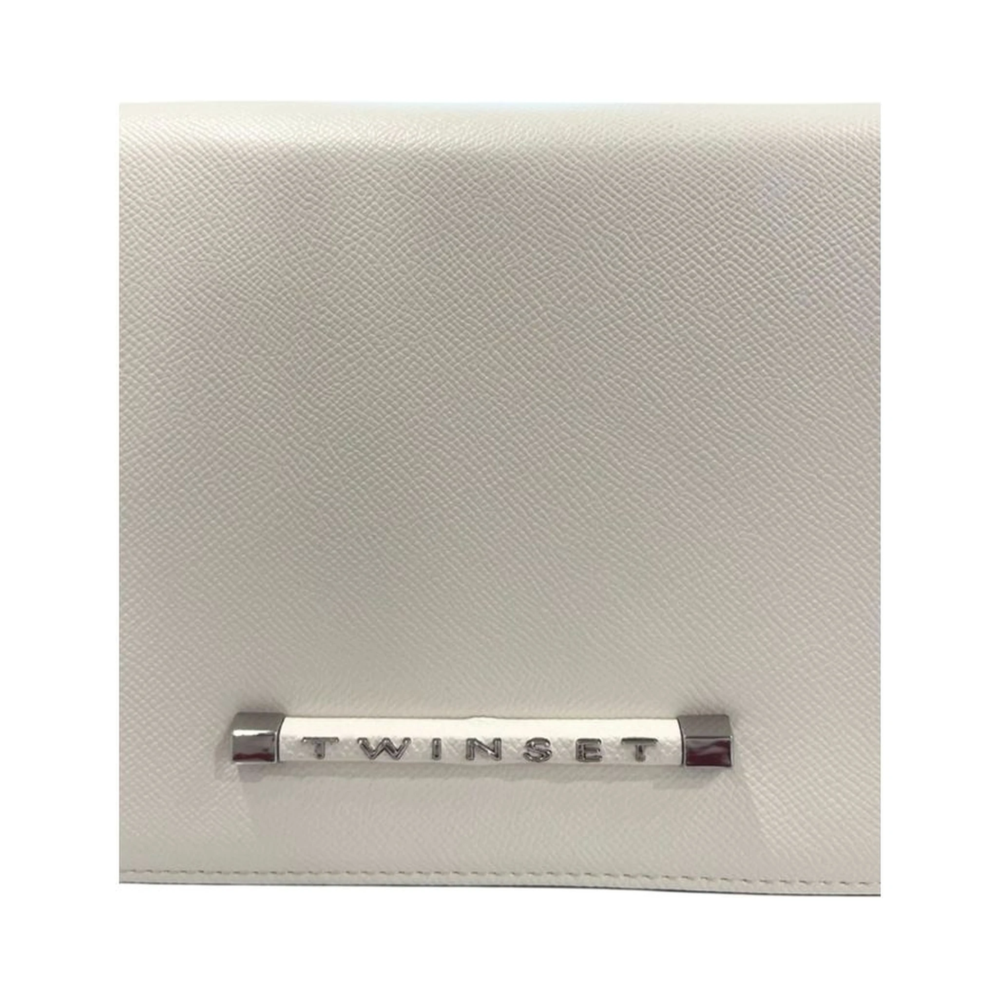 White Polyethylene Crossbody Bag