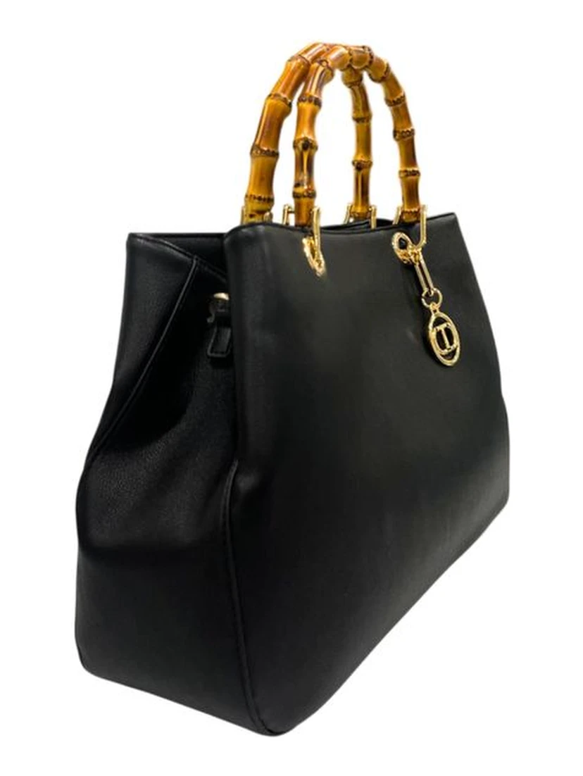 Black PU Women Handbag