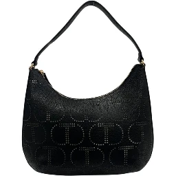 Black Polyethylene Shoulder Bag