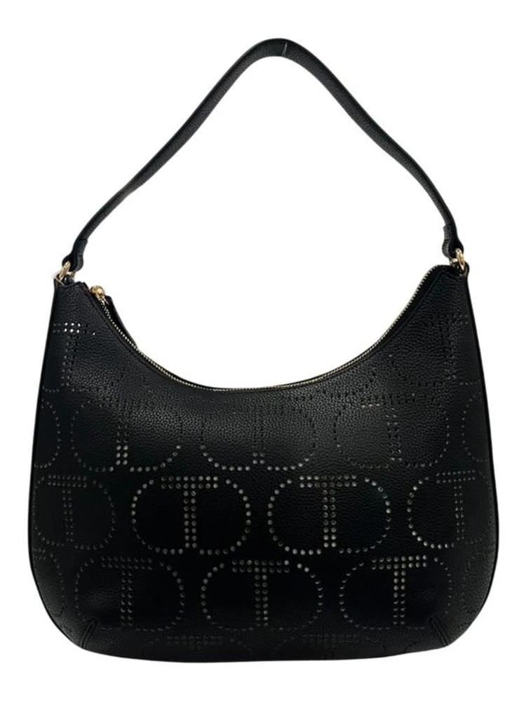 Black Polyethylene Shoulder Bag