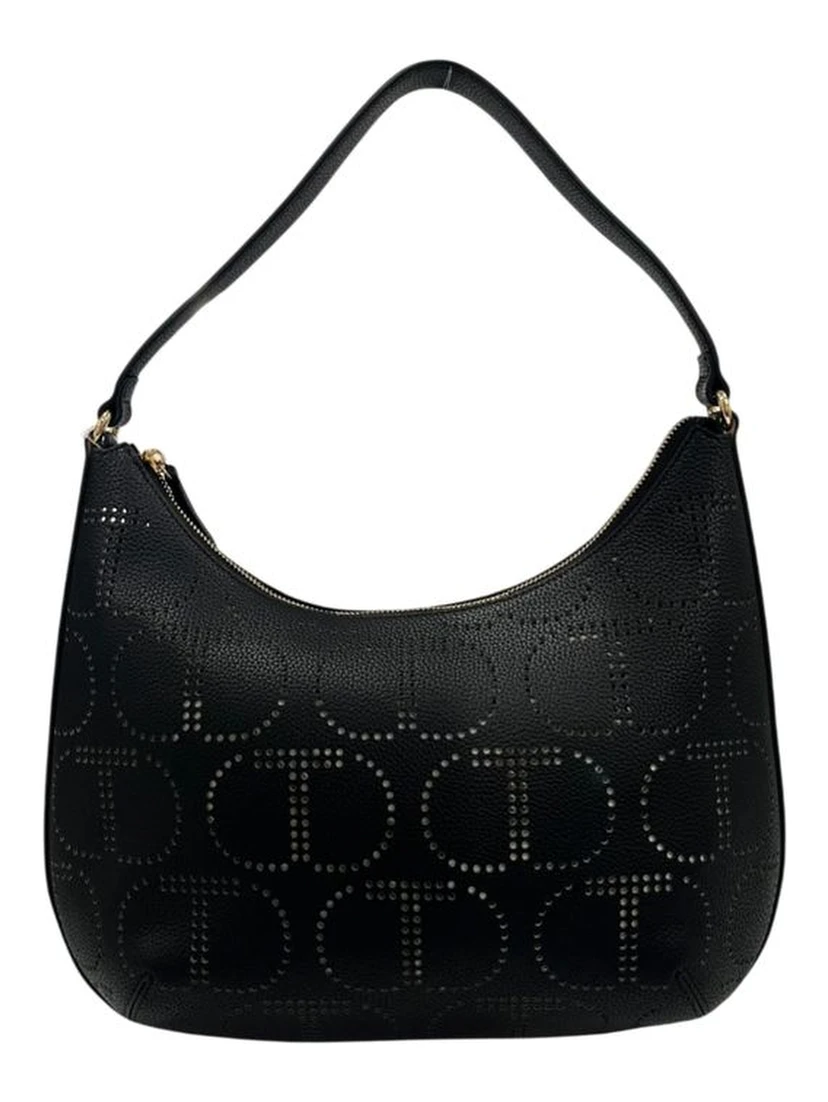 Black Polyethylene Shoulder Bag