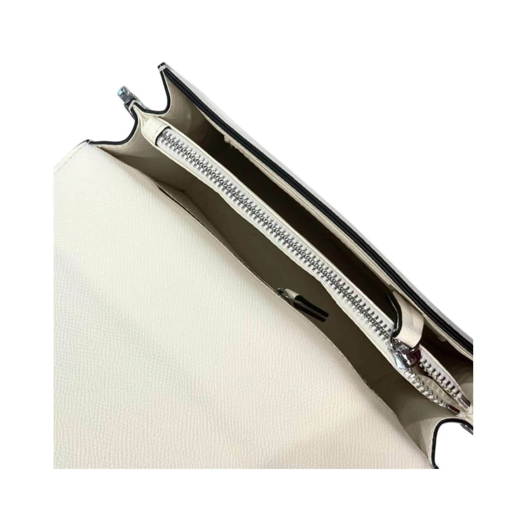 White Polyethylene Crossbody Bag