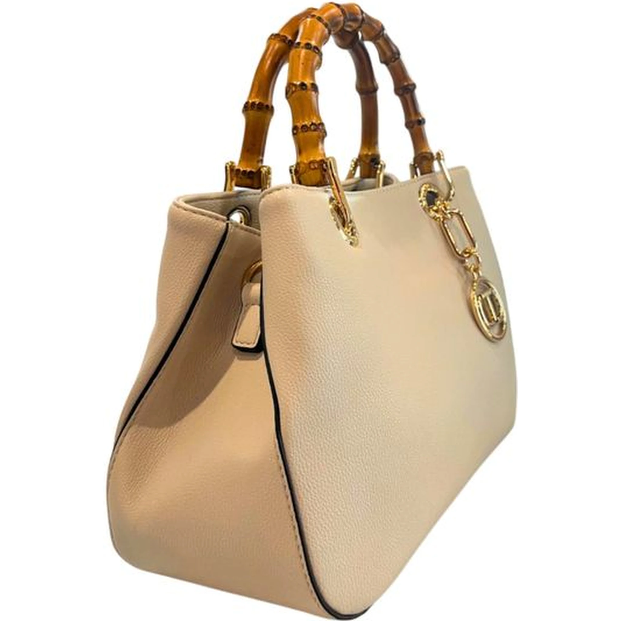 Beige PU Women Handbag
