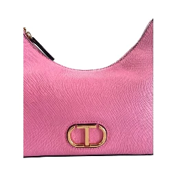 Pink PU Women Shoulder Bag