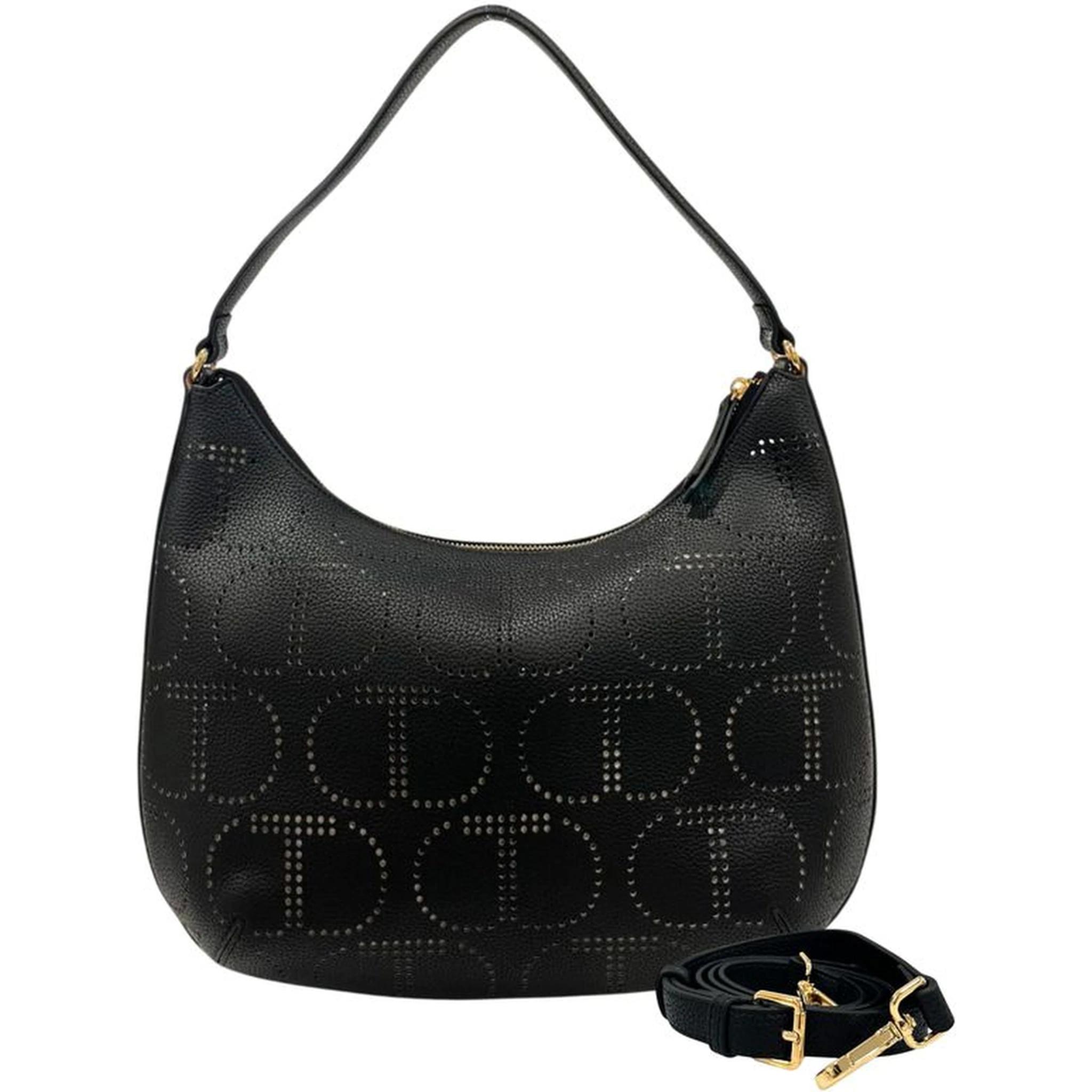 Black Polyethylene Shoulder Bag