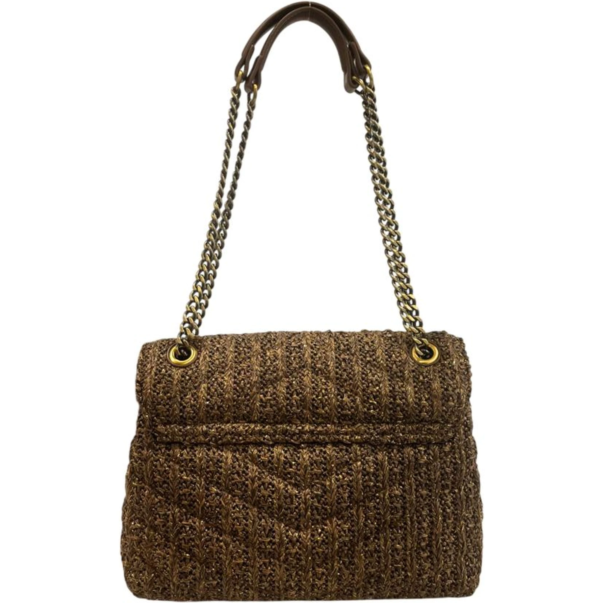 Brown Polypropylene Women Crossbody Bag