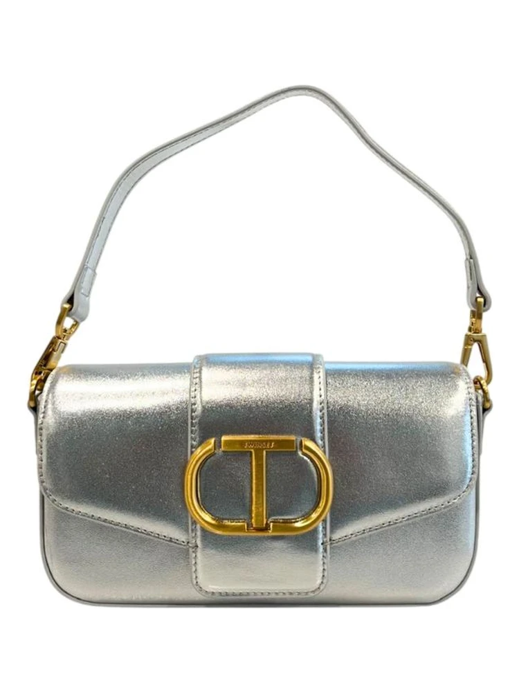 Silver PU Women Shoulder Bag