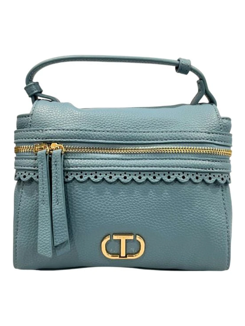 Blue PU Women Handbag
