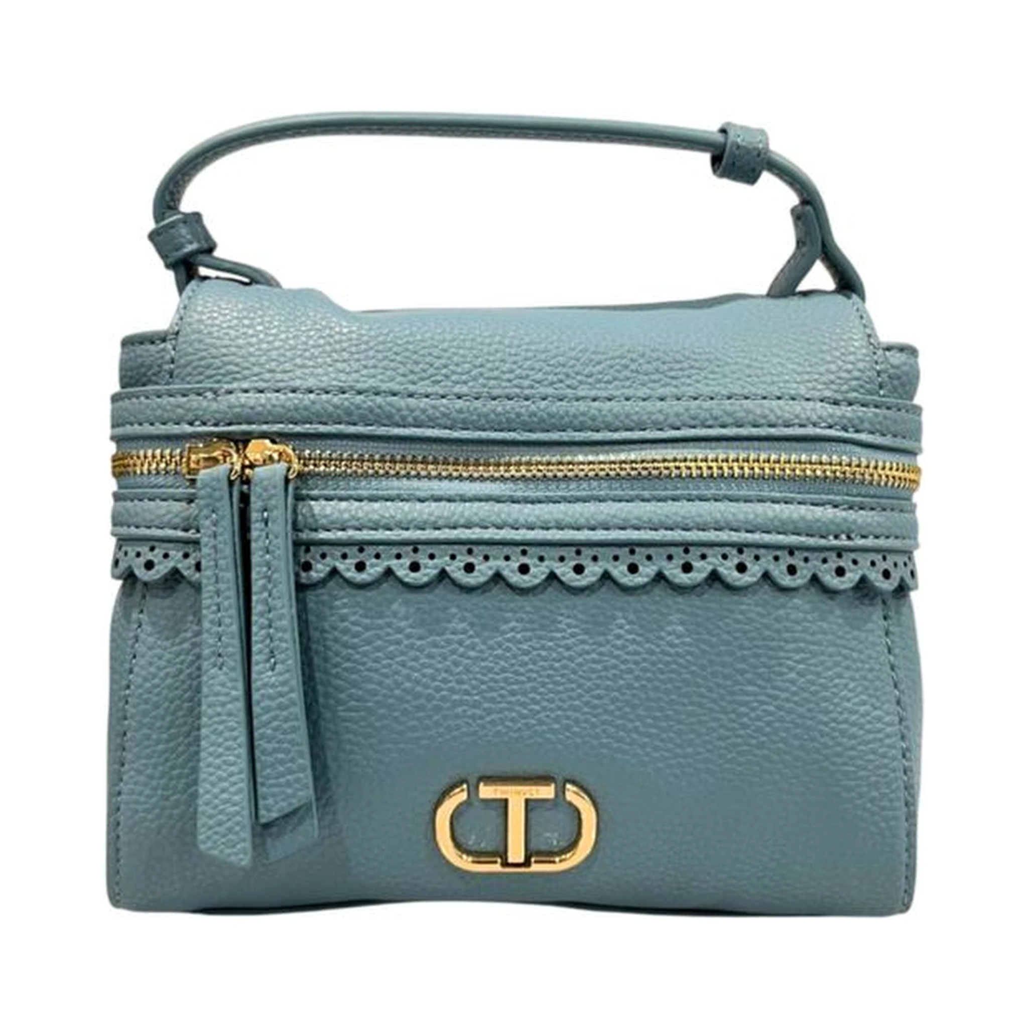Blue PU Women Handbag