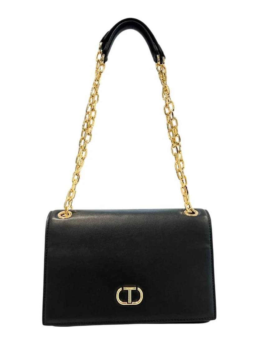 Black PU Women Crossbody Bag