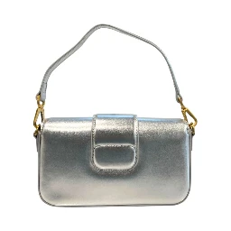 Silver PU Women Shoulder Bag
