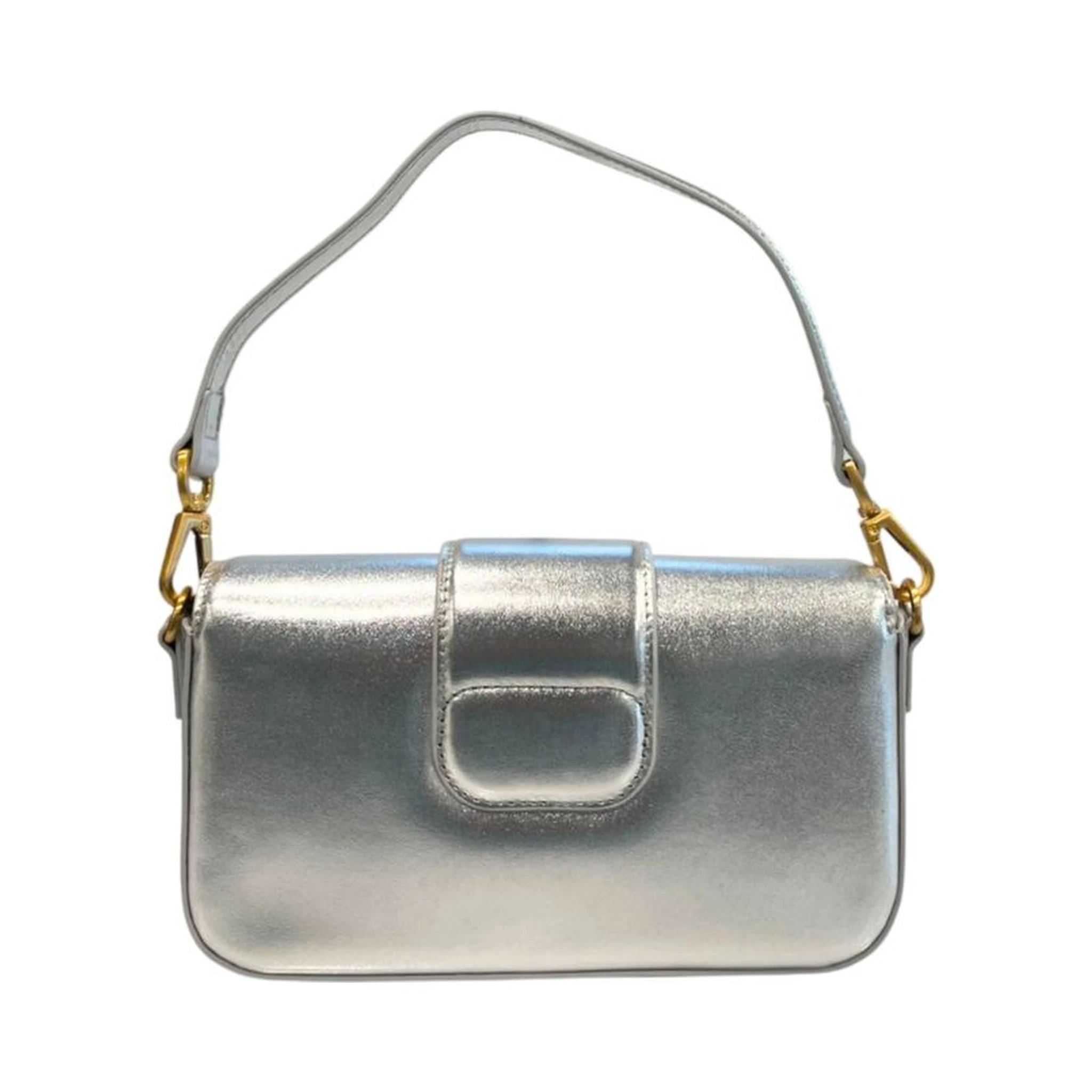 Silver PU Women Shoulder Bag