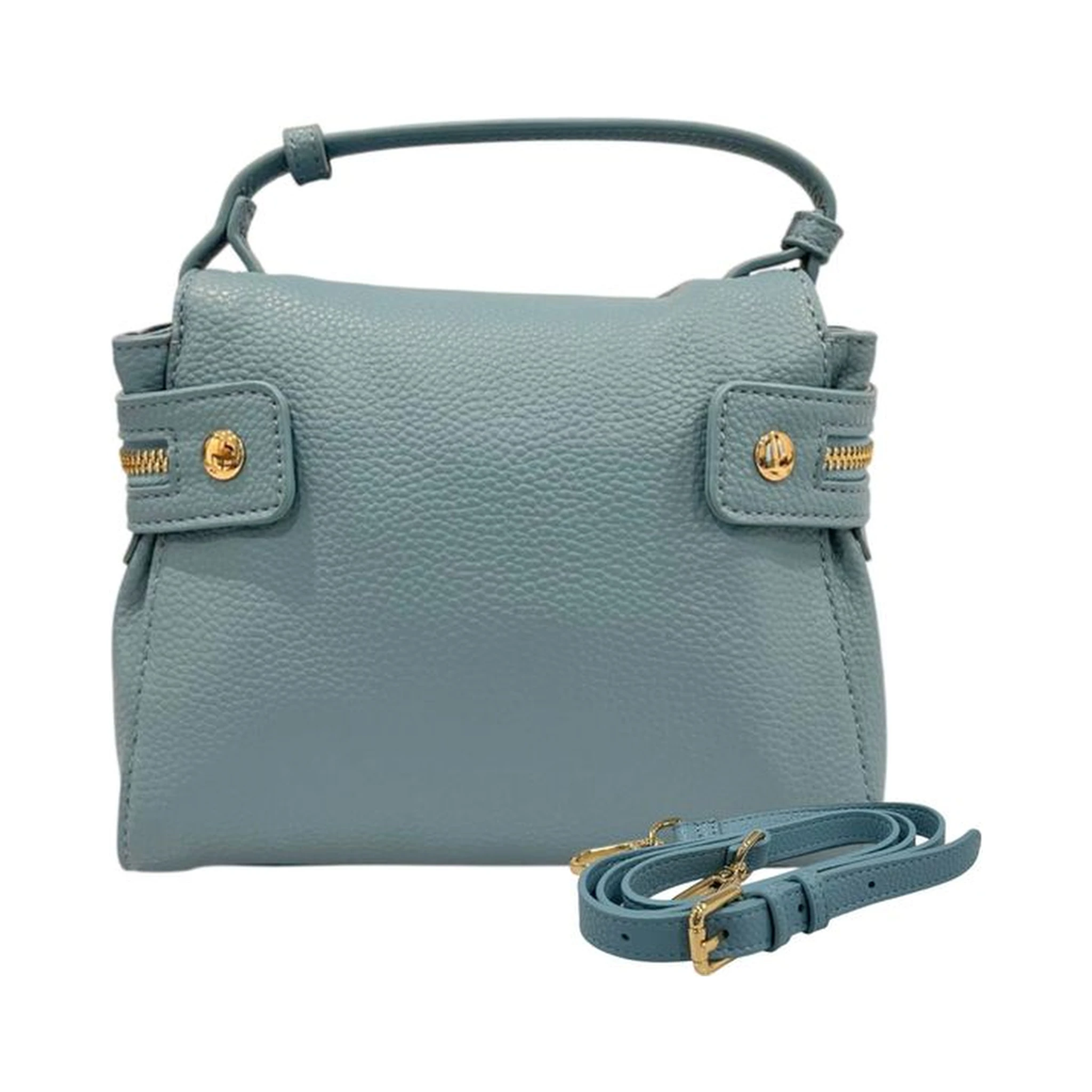 Blue PU Women Handbag