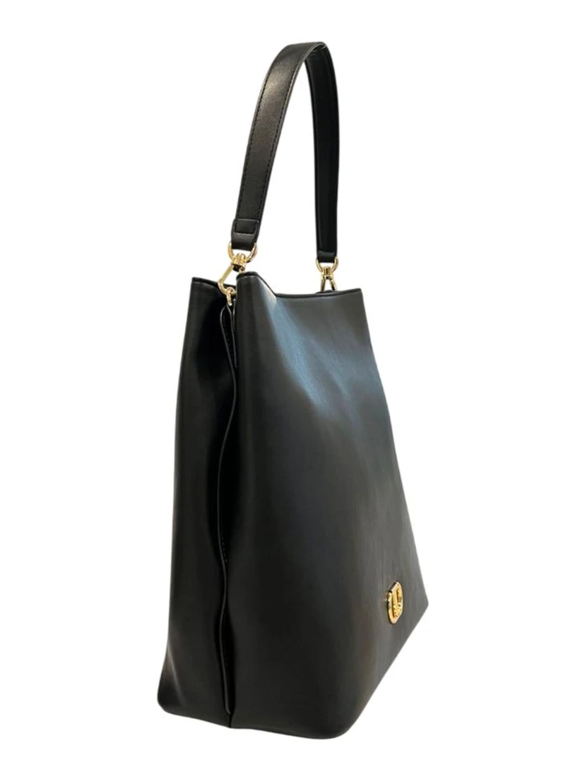 Black PU Women Shoulder Bag