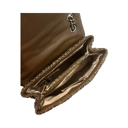 Brown Polypropylene Women Crossbody Bag
